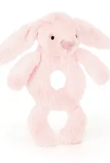 Jelly Cat Bashful Pink Bunny Ring Rattle