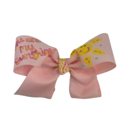 The Little Bowtique Pink You Are My Sunshine Bow