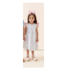 La Boutique by Dondolo Picnic Dress, Pink & White