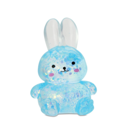 Iscream Blue Glitter Bunny Squeeze Toy