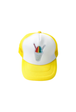 Yellow Snowball Trucker Hat
