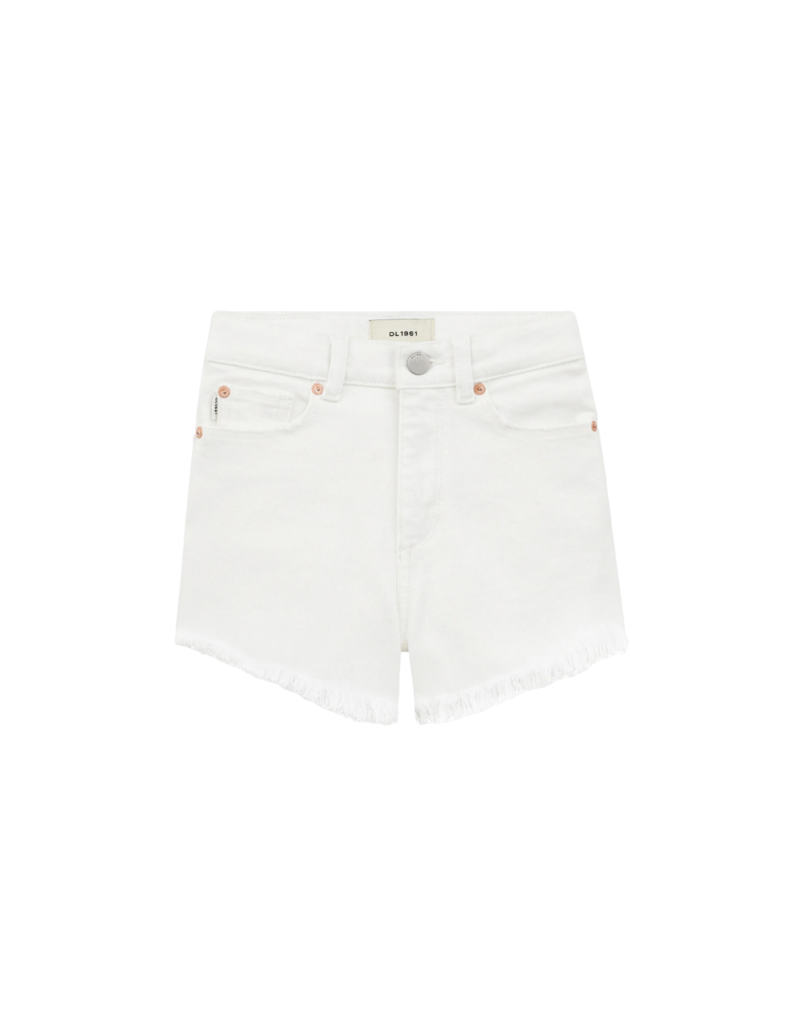 DL1961 Lucy Shorts - White Frayed