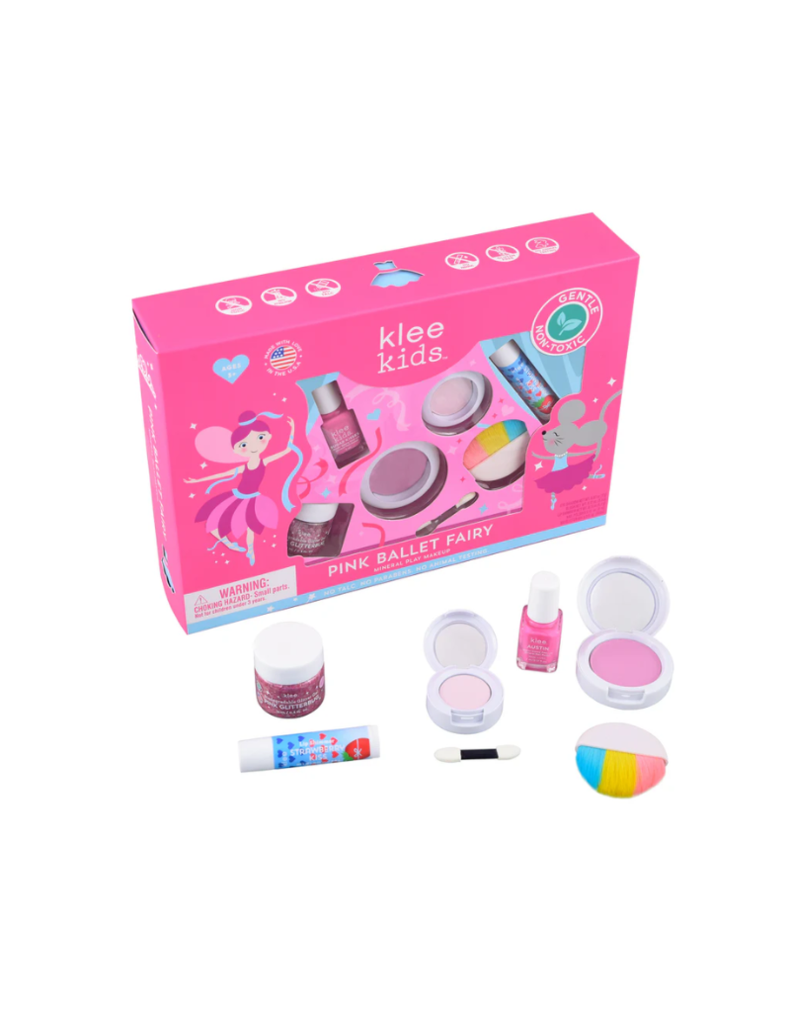 Klee Pink Ballet Fairy - Klee Kids Mineral Play Makeup  Kit