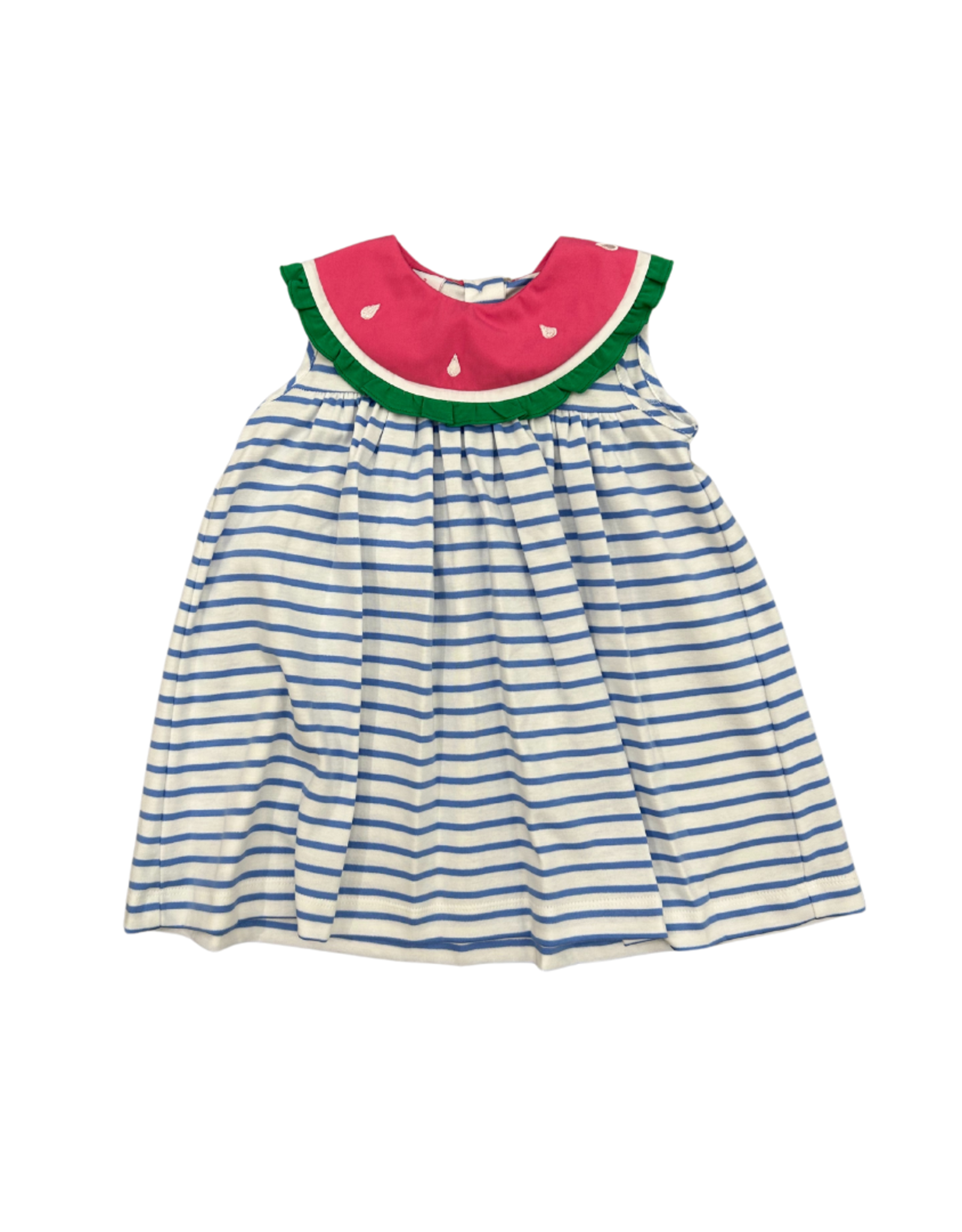Claire and Charlie Watermelon Blue Knit Stripe Dress
