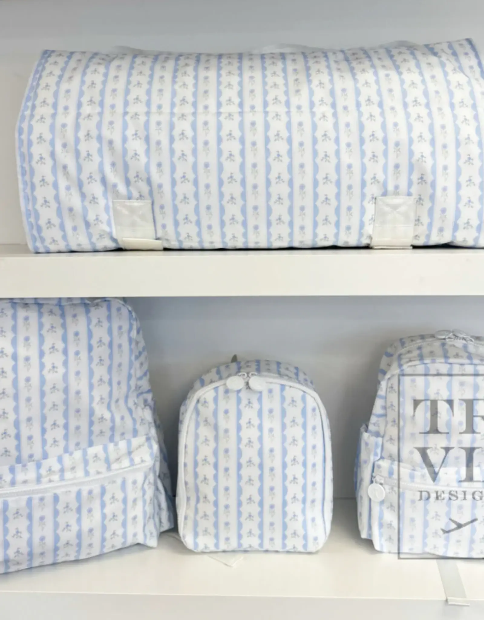 TRVL Design Rest Up Nap Mat - Ribbon Floral Blue