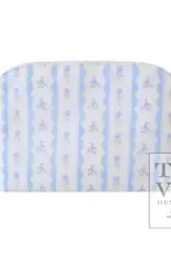 TRVL Design Goodie Cosmetic Bag - Ribbon Floral Blue
