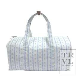 TRVL Design Weekender Duffel - Ribbon Floral Blue