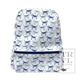 TRVL Design Backpacker Backpack Puppy Love Blue