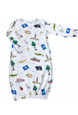 Nola Tawk Louisiana Kids Organic Cotton Gown