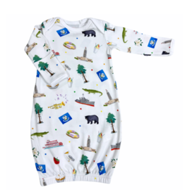 Nola Tawk Louisiana Kids Organic Cotton Gown