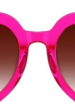Bari Lynn Hot Pink Heart Sunglasses
