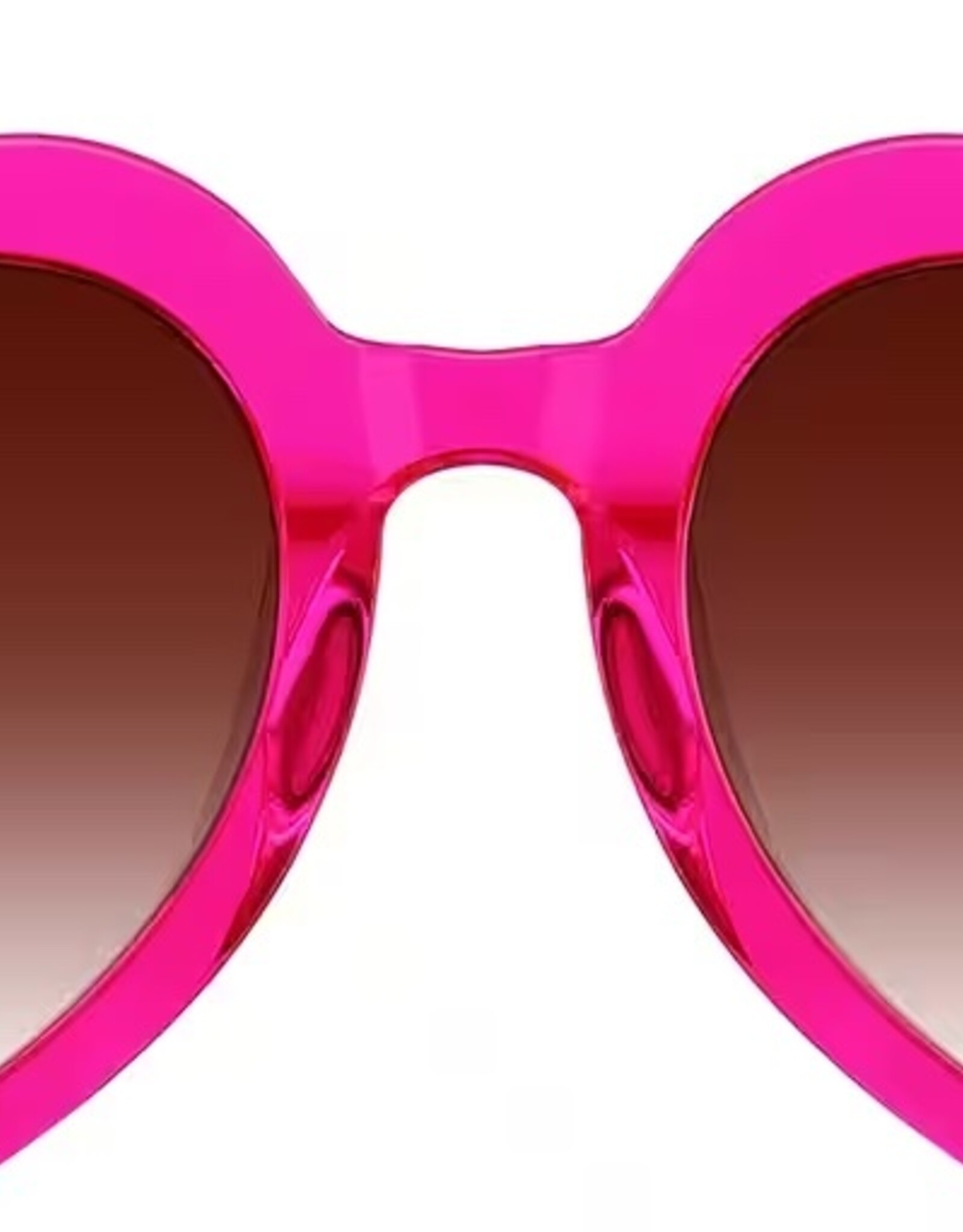 Bari Lynn Hot Pink Heart Sunglasses