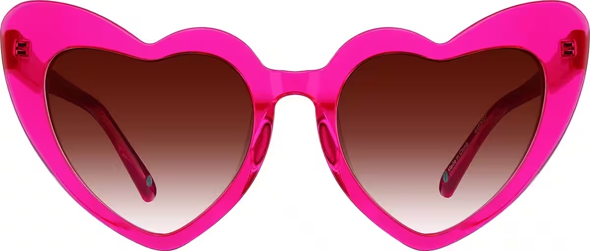 Hot Pink Heart Sunglasses - Mini Macarons Boutique