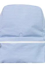 Apple of My Isla The Backpack, Navy Mini Stripe