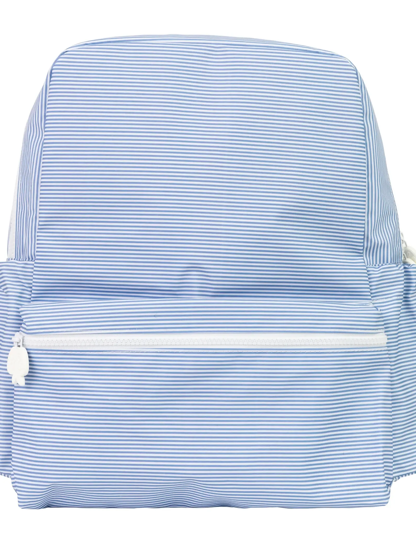 Apple of My Isla The Backpack, Navy Mini Stripe