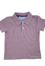 Trotter Street Kids Henry Gameday Polo - Purple Stripe