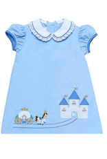 Zuccini Princess Castle Louisa Dress, Light Blue Broadcloth