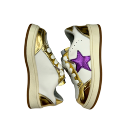 Belle Cher Purple & Gold Star Sneakers