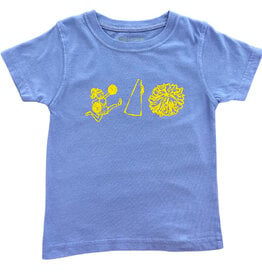 Mustard & ketchup Short Sleeve Purple/Yellow Cheer Trio Tee