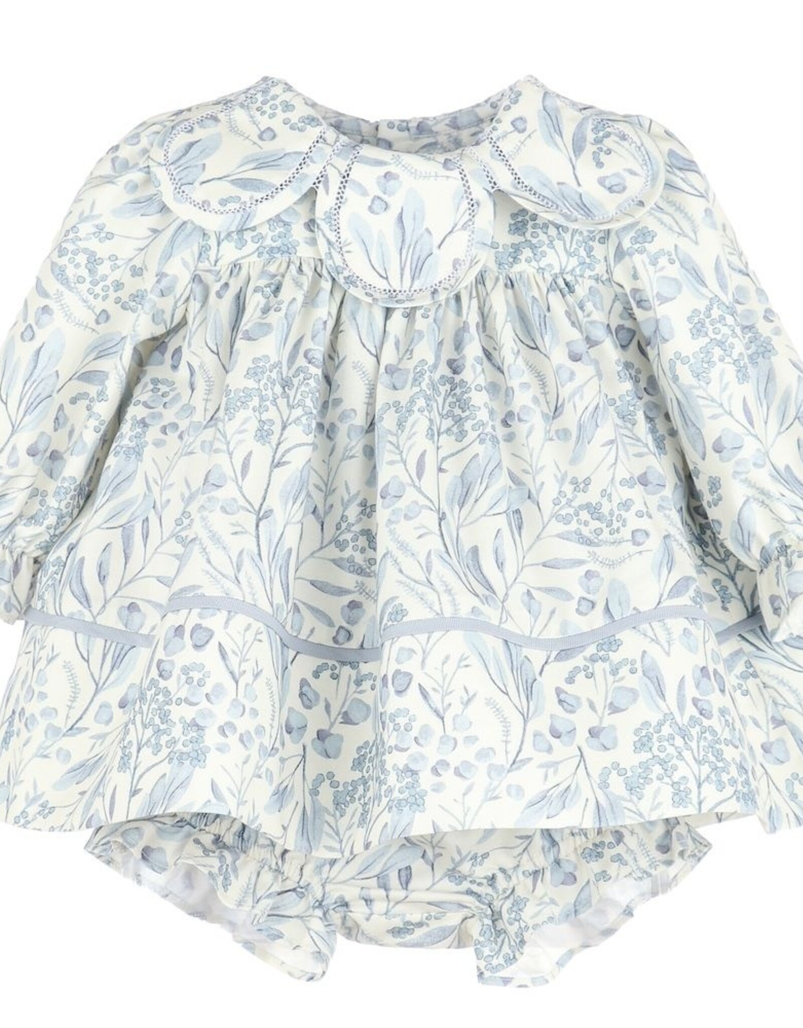 Sophie & Lucas Blue Eucalyptus Frost Petal Float Dress
