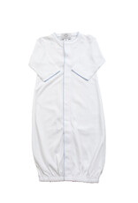 The Proper Peony White Pima Converter Gown White with Blue