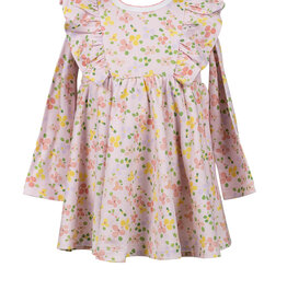 The Proper Peony Betty Floral Pima LS Twirl Dress