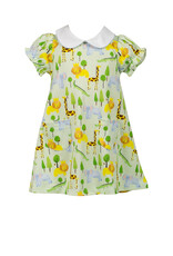 The Proper Peony Savannah Zoo Animals Pima A-line Dress