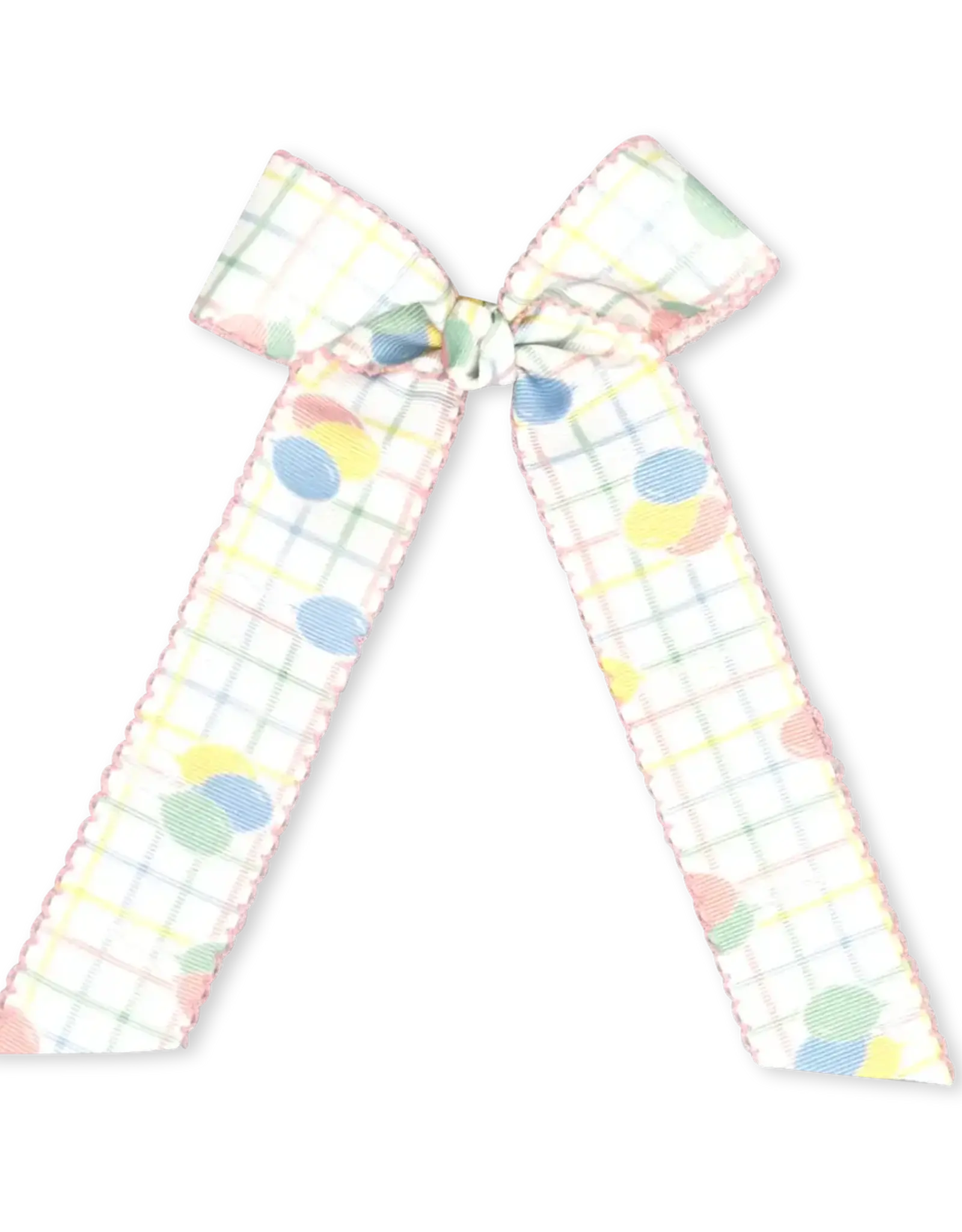 LullabySet Lola Long Bow - Party Time Plaid