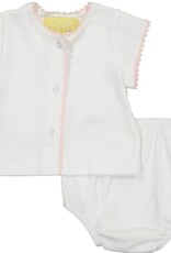Pixie Lily Jersey Diaper Set, Pink