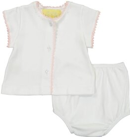 Pixie Lily Jersey Diaper Set, Pink
