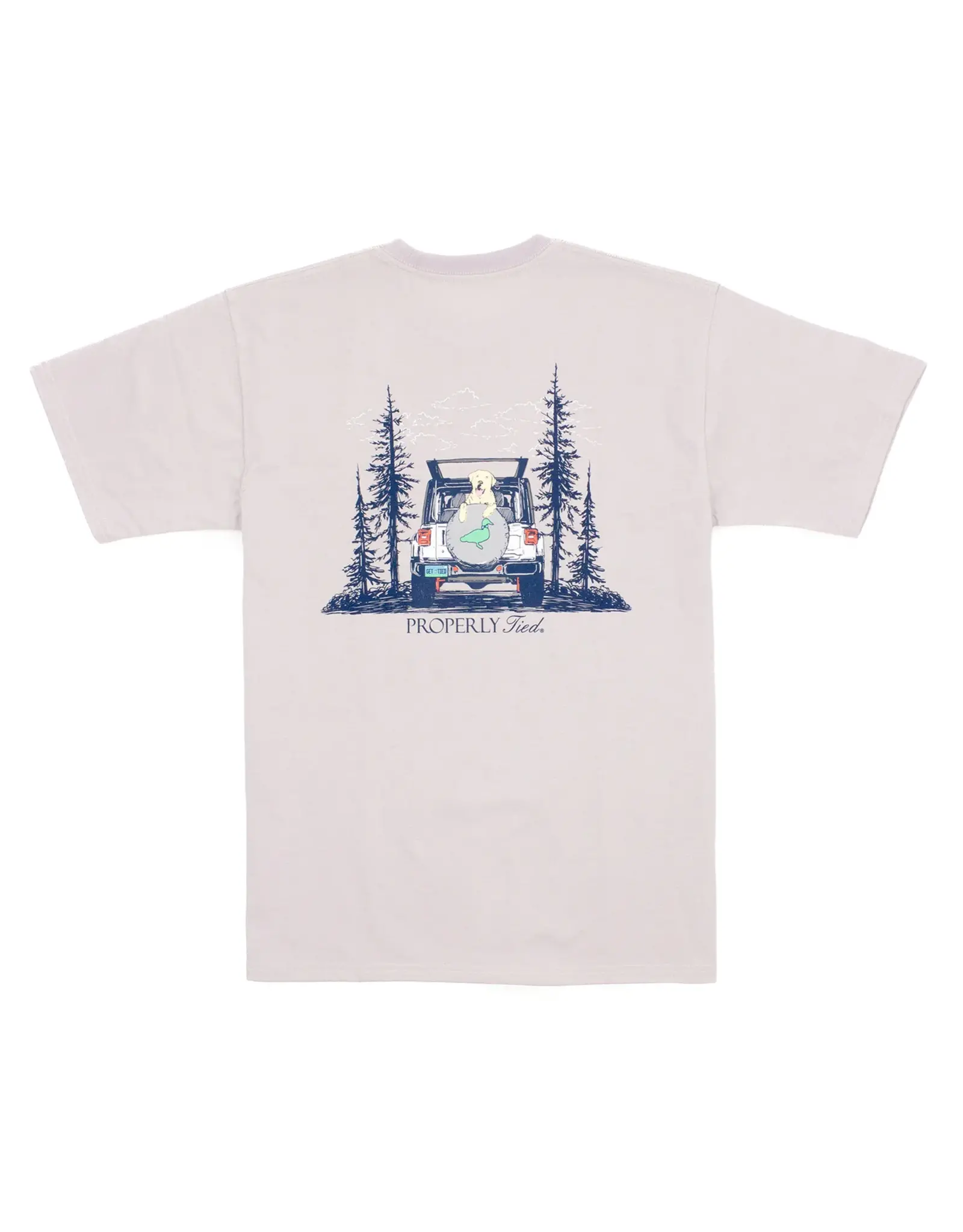 Properly Tied Catch a Ride Short Sleeve Ice Grey