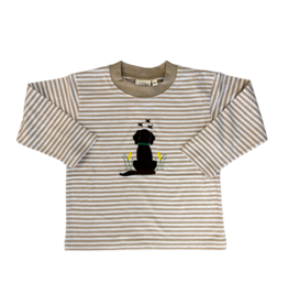 Luigi Sand/White Stripe Long Sleeve w/ Dog Hunting Ducks