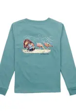 Properly Tied Boys Turkey Hunt LS Marine Green