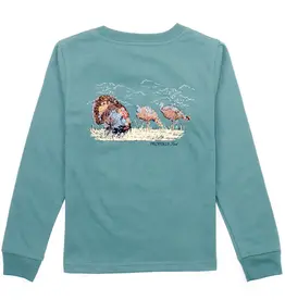 Properly Tied Boys Turkey Hunt LS Marine Green