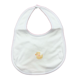 Magnolia Baby Pink Precious Ducklings Embroidered Bib