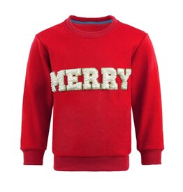 Lola and the Boys Red Merry Pearl Sweatshirt Lola and the Boys Red Merry Pearl Sweatshirt