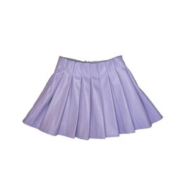 Lola and the Boys Lavender Vegan Pleated Skirt