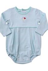 Itsy Bitsy Teal Stripe Mickey Mouse Balloons Bubble