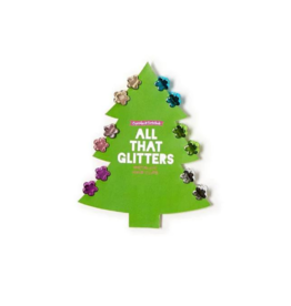 Two's Company Mini Metallic Hair Clips, Holiday