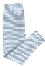 James and Lottie Light Blue Stripe Pima Knit Leggings