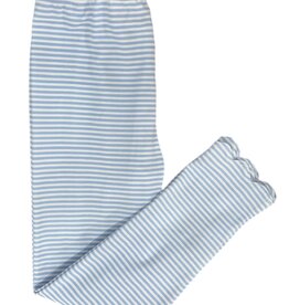 James and Lottie Light Blue Stripe Pima Knit Leggings