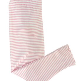 James and Lottie Light Pink Stripe Pima Knit Leggings