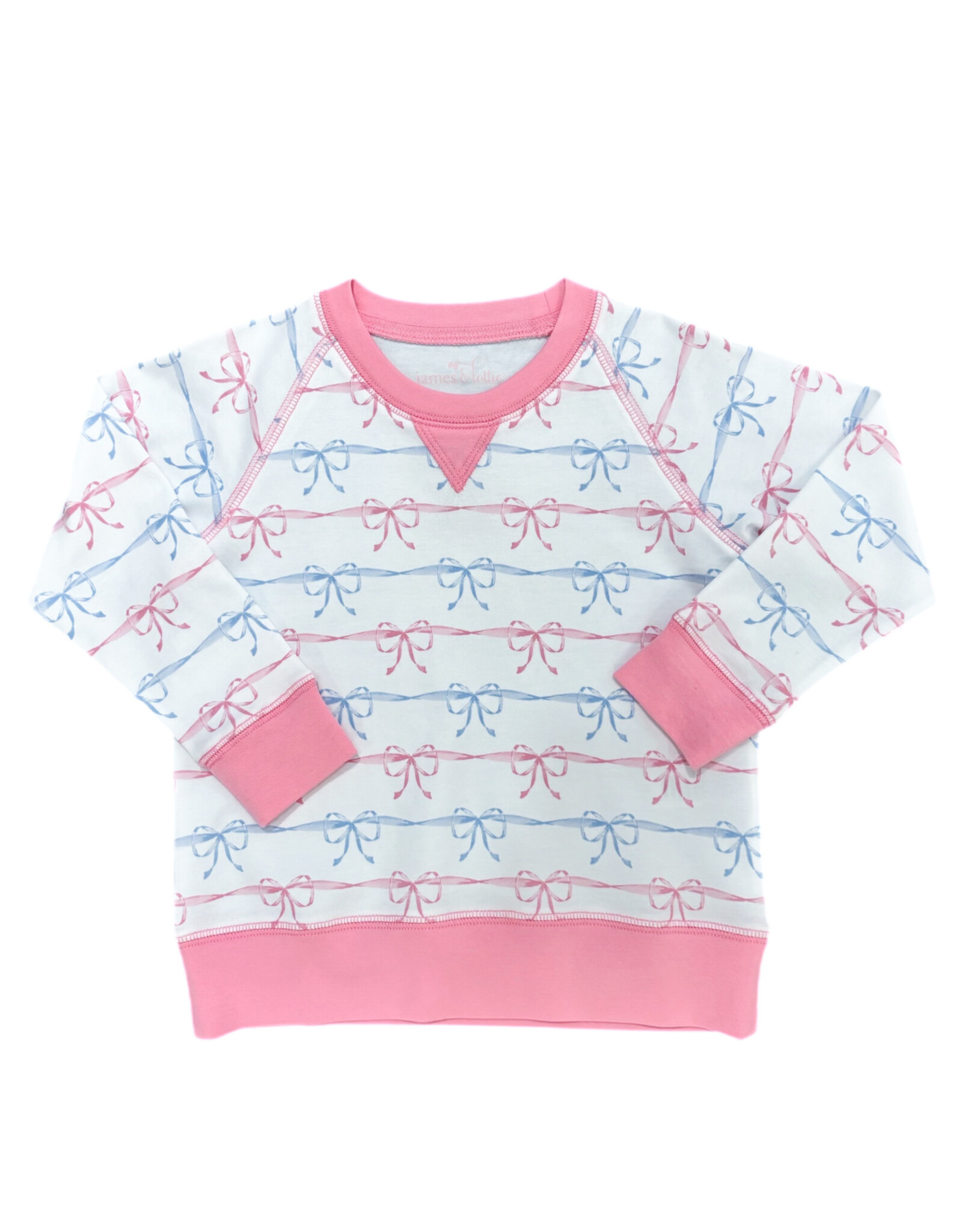 James and Lottie Sidney Pima Sweatshirt, Simple Sweet Bows