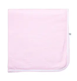 Magnolia Baby Pink Mini Stripes Receiving Blanket
