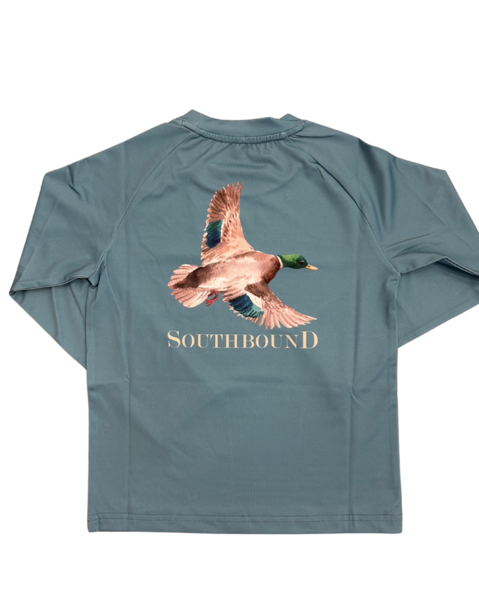 SouthBound Teal Duck Long Sleeve Performance Tee