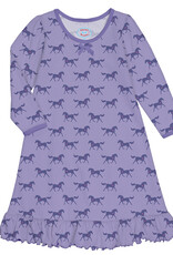 Sara's Prints Horse Heart Puffed Long Sleeve Gown