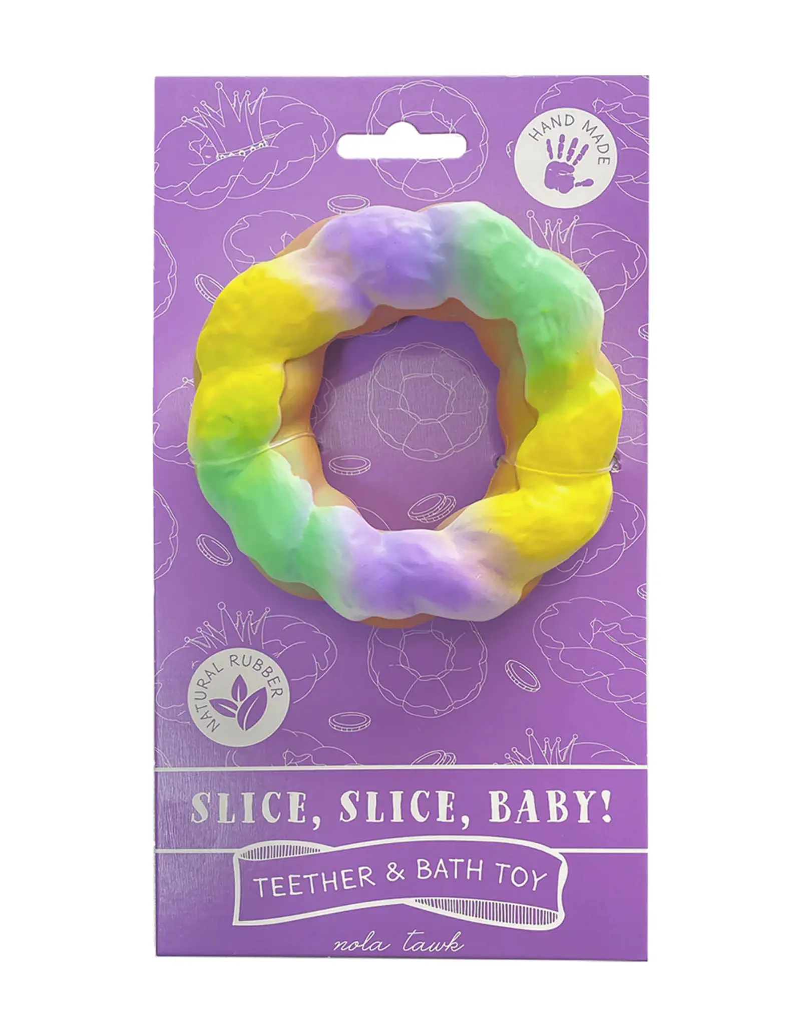 Nola Tawk Teether & Bath Toy: Slice Slice Baby!