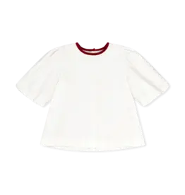 LullabySet Harper Blouse - Winter White Velvet