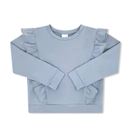 LullabySet Magnolia Sweater Top, Lake Blue