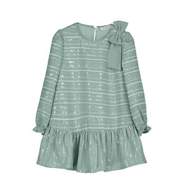 Mayoral Jade Sequin Dress w/ Bow